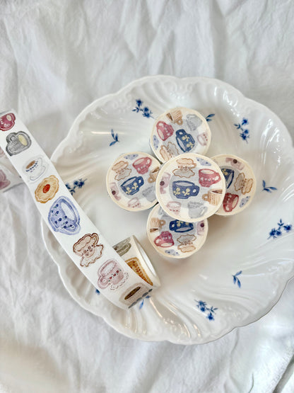 Kiss-cut Washi Tape | Afternoon tea (2.5cm)