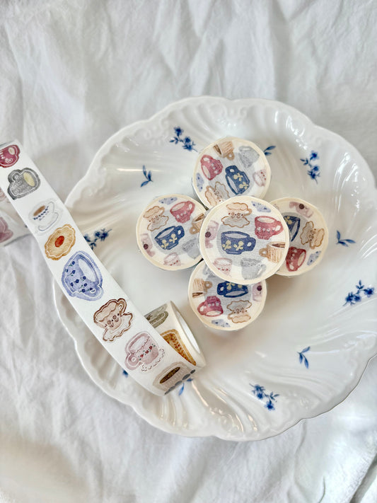 Kiss-cut Washi Tape | Afternoon tea (2.5cm)