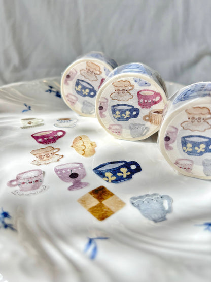Kiss-cut Washi Tape | Afternoon tea (2.5cm)