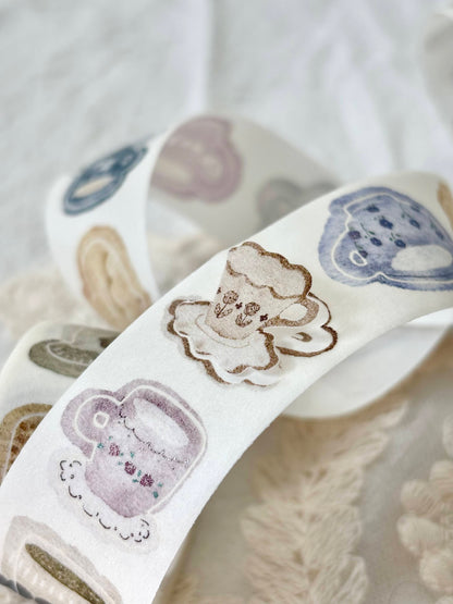 Kiss-cut Washi Tape | Afternoon tea (2.5cm)