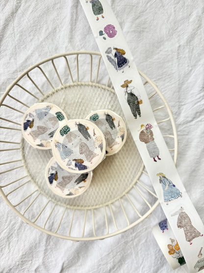 Kiss-cut Washi Tape | Artsy girl (2.5cm)