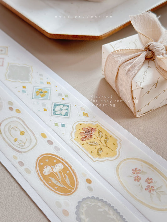 (PRE ORDER) Kiss-cut Washi Tape | Slow (frame) (3cm)