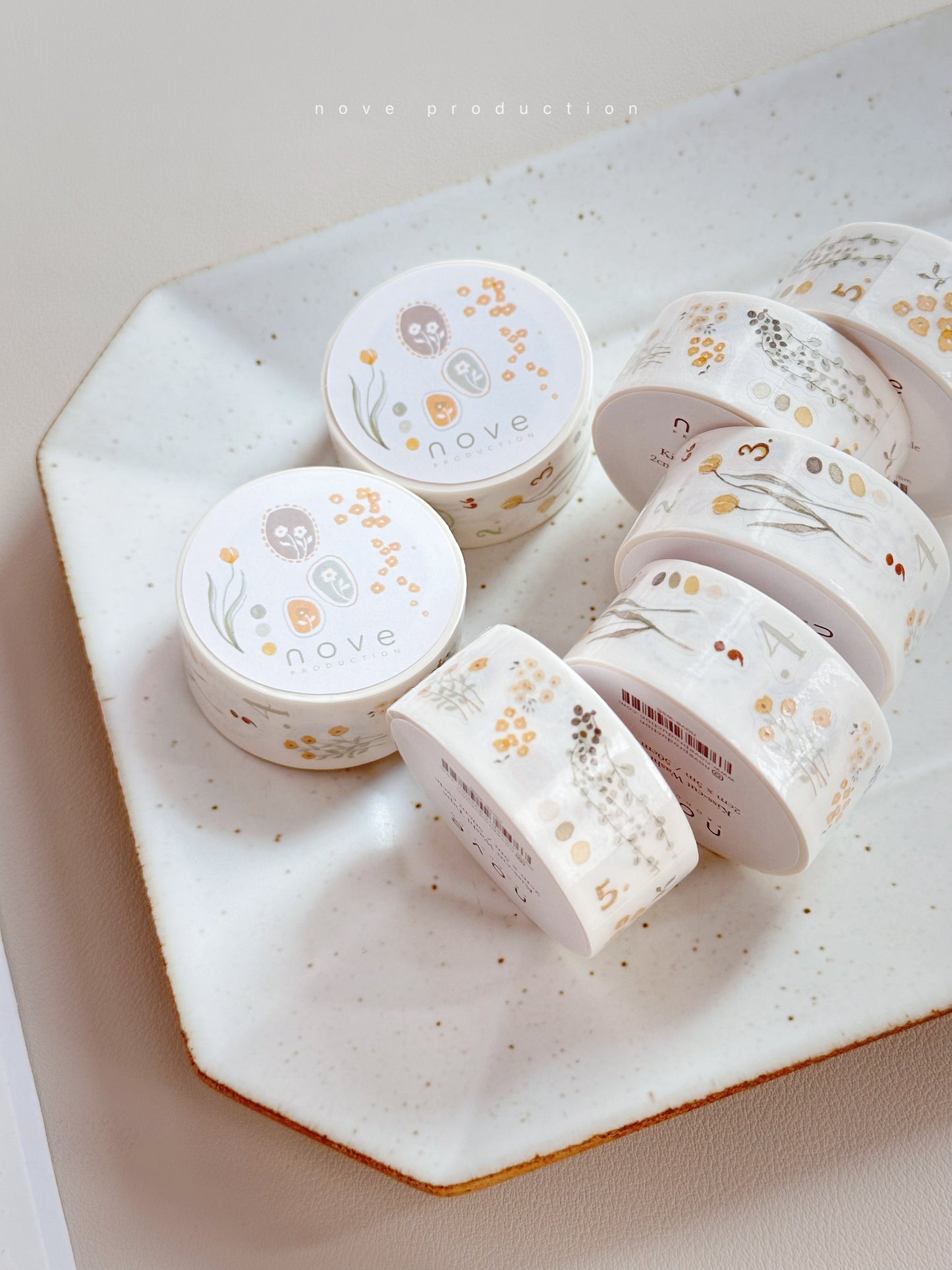 Kiss-cut Washi Tape | Flow (floral) (2cm)