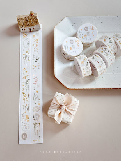 Kiss-cut Washi Tape | Flow (floral) (2cm)