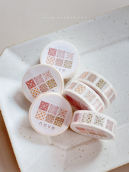 Kiss-cut Washi Tape | Tiles.01 / Tiles.02