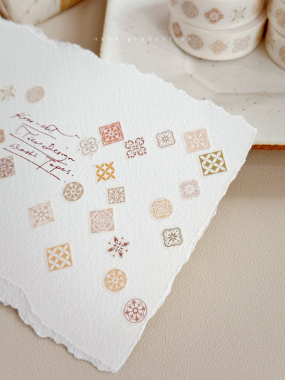 Kiss-cut Washi Tape | Tiles.01 / Tiles.02