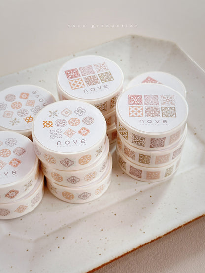 Kiss-cut Washi Tape | Tiles.01 / Tiles.02