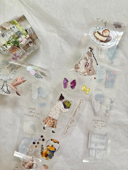 Pion Kiss-cut PET Tape | Mini Girl (3.5cm)