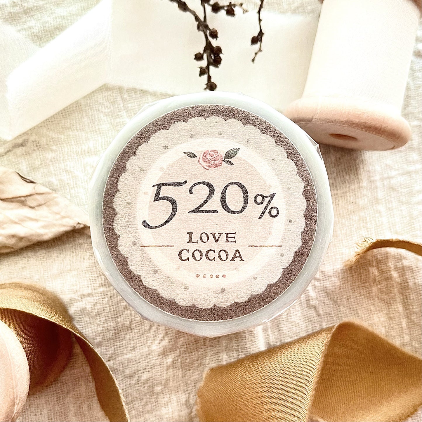 Matte PET Tape | 520% Love Cocoa (3.5cm)
