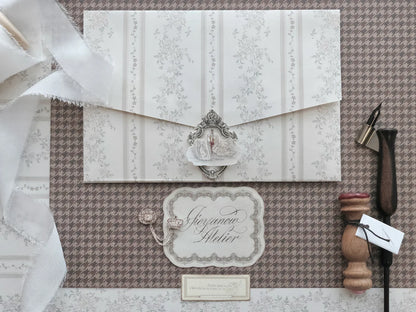 (PRE ORDER) Memo pad | Fleur de Grace: Rectangle Quill Notes