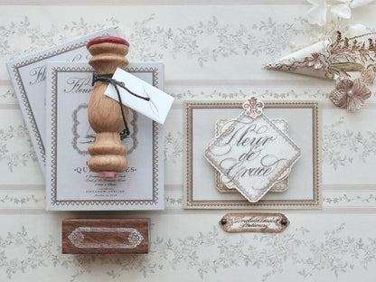 (PRE ORDER) Memo pad | Fleur de Grace: Rectangle Quill Notes