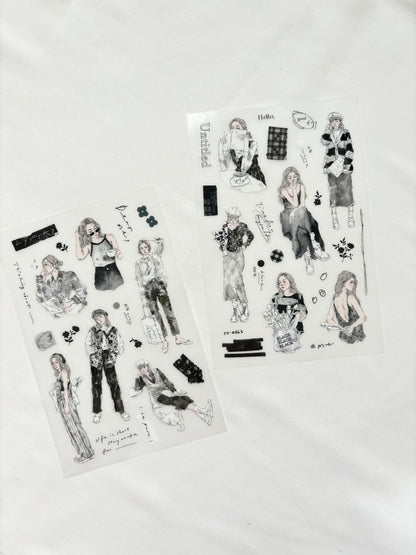 Transfer Stickers | Black