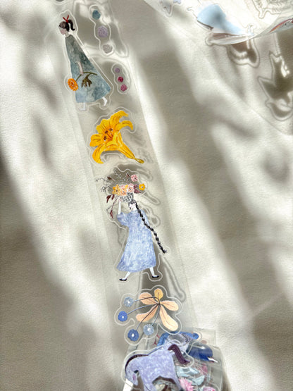 Kiss-cut Glossy PET Tape | Blooming (3cm)