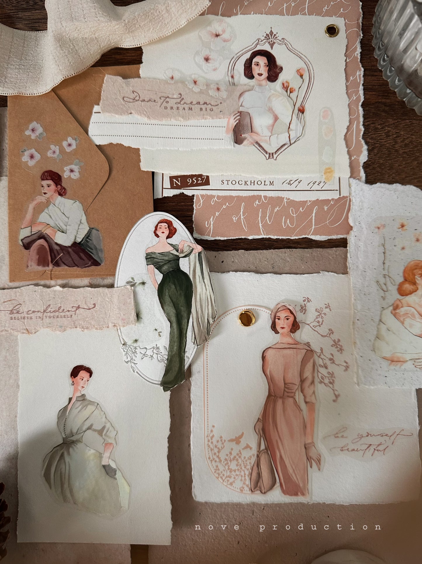 Matte PET Tape | Vintage Elegance (4.5cm)