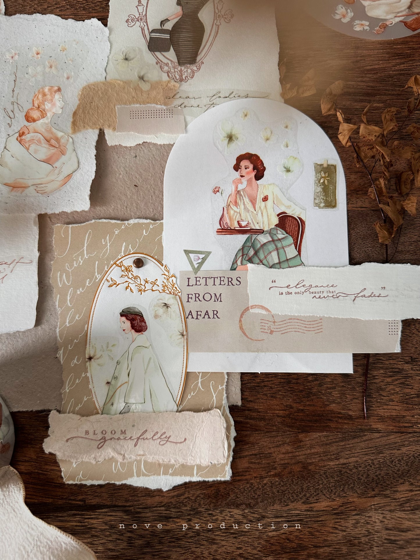 Matte PET Tape | Vintage Elegance (4.5cm)