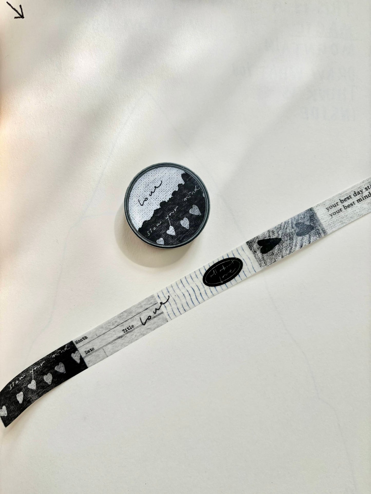 Washi Tape | Love / Green (1.5cm)