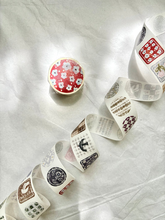 Kiss-cut Washi Tape |  Coaster (2.5cm)