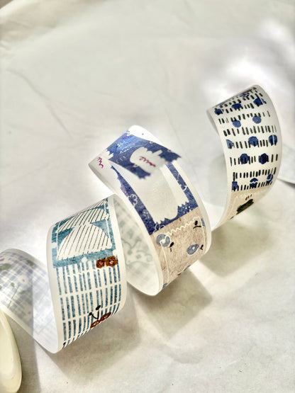 Kiss-cut Washi Tape |  Ten Parts (2.5cm)