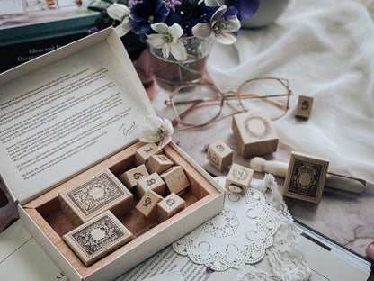 Stamp Set | Stamp Issues in the flower season – Floral Numbers (14 pieces set)