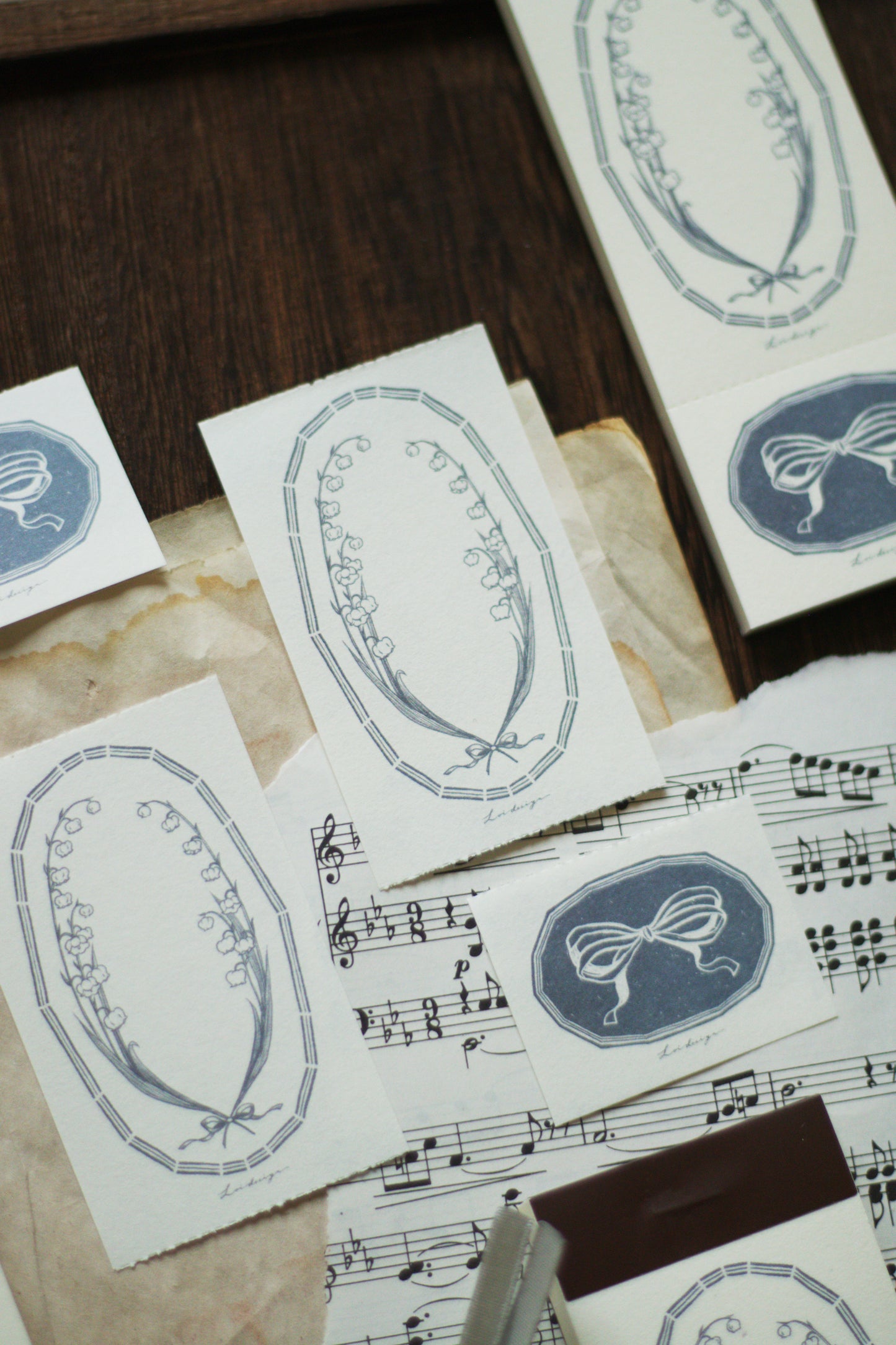 Letter Pad | Collecting Lily of the Valley