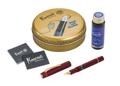 Kaweco | Piston Sport AL Starter Set Bordeaux/Gold (Winter 2026)