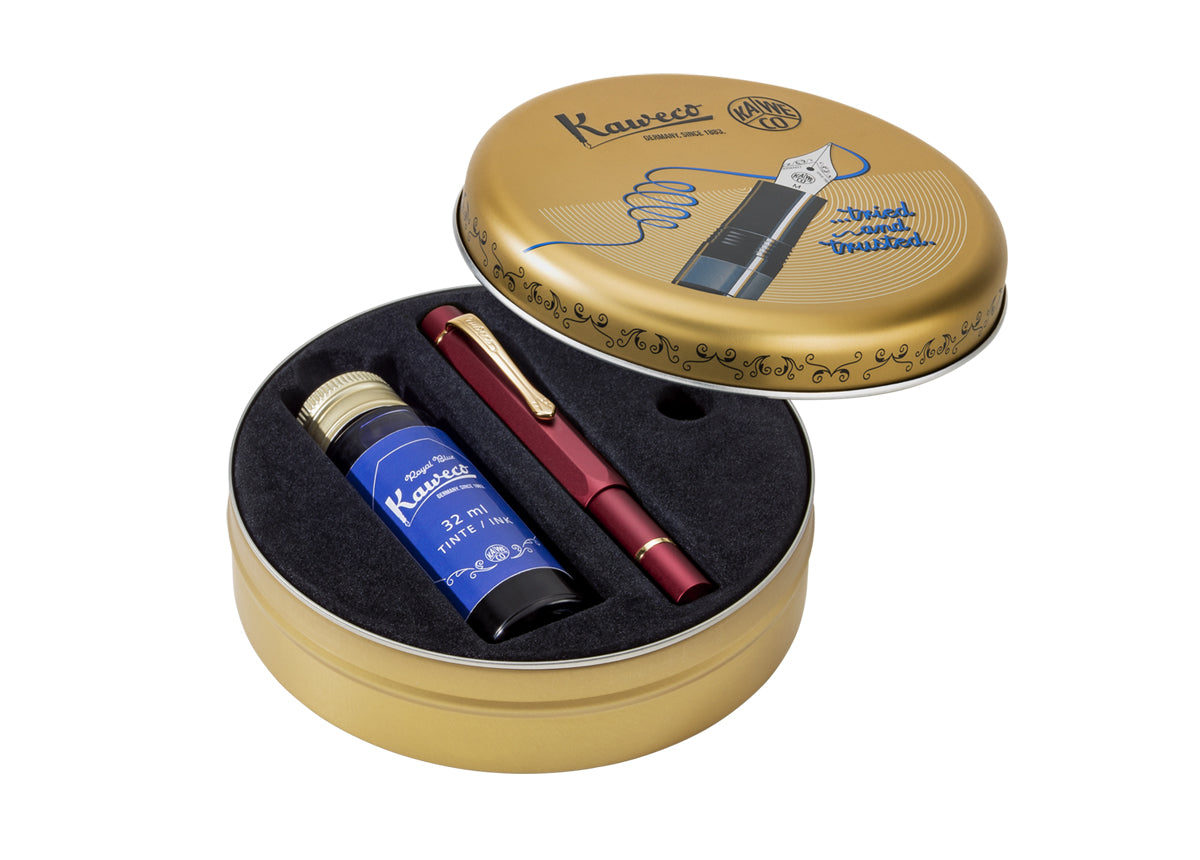 Kaweco | Piston Sport AL Starter Set Bordeaux/Gold (Winter 2026)