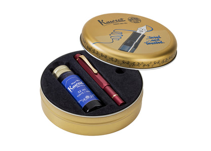 Kaweco | Piston Sport AL Starter Set Bordeaux/Gold (Winter 2026)