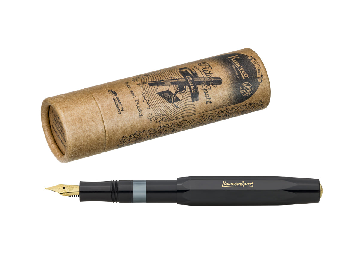 Kaweco | Piston Sport Classic Black/Gold Fountain Pen