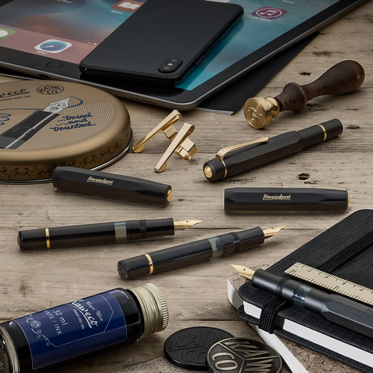 Kaweco | Piston Sport Classic Black/Gold Fountain Pen