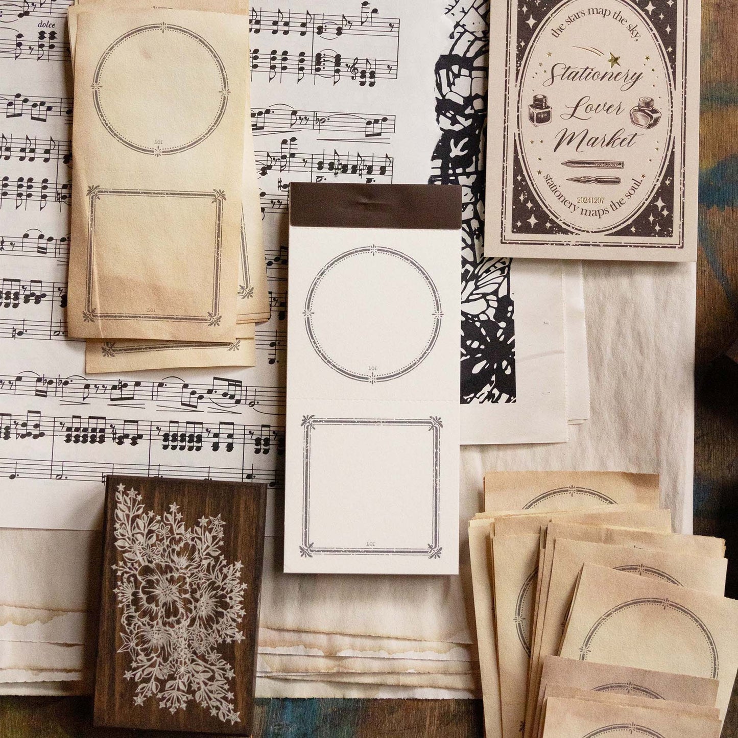 Loi Design Letter Pad | Vintage Frame – Label