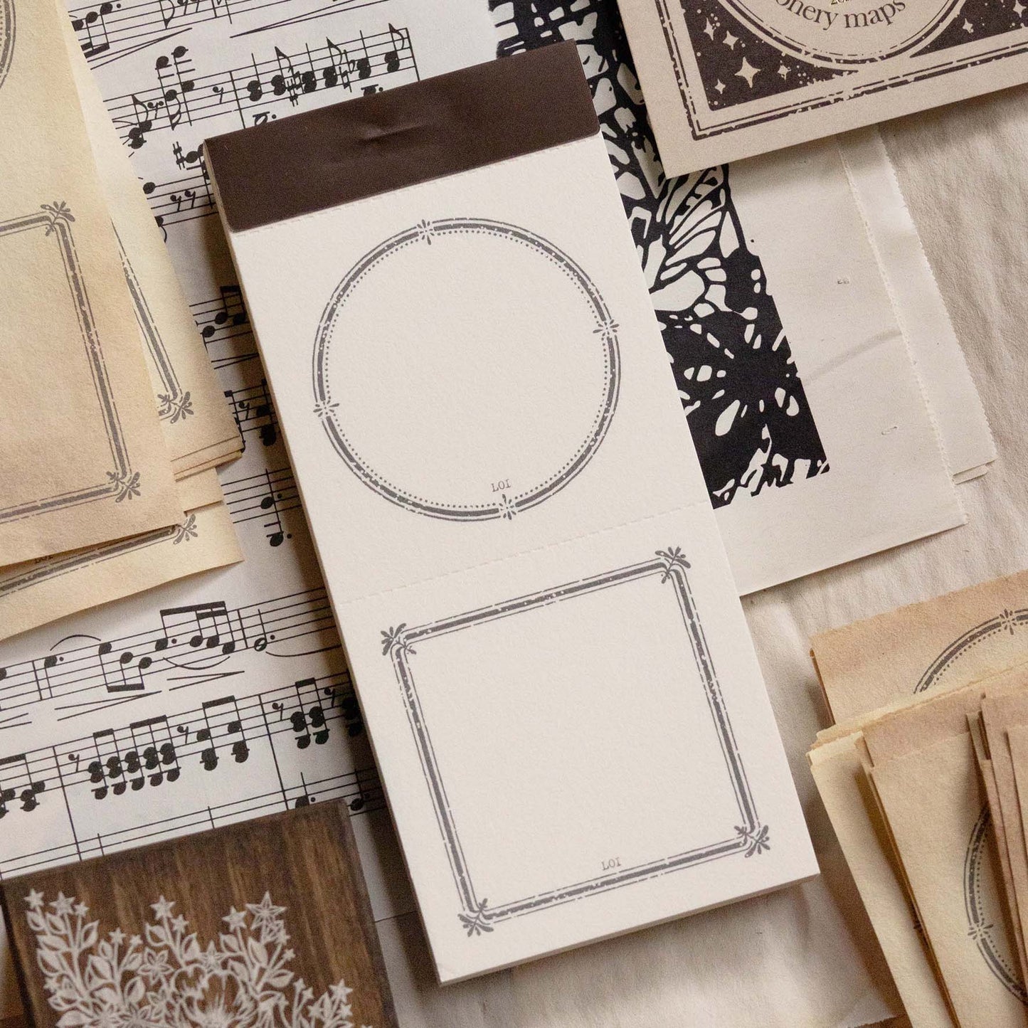 Loi Design Letter Pad | Vintage Frame – Label