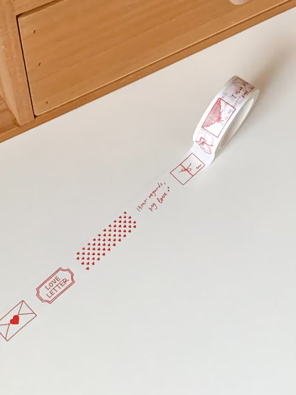Maison de Summer Washi Deco Tape | Love Letter (1.5cm)