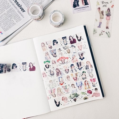 Washi Tape | Bon Bon Girls (2.5cm) (with variants)