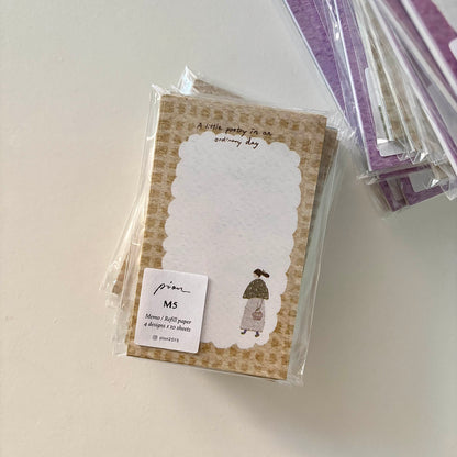 (Stocks In transit) Pion M5 Memo Card | Cozy mood / Fruit