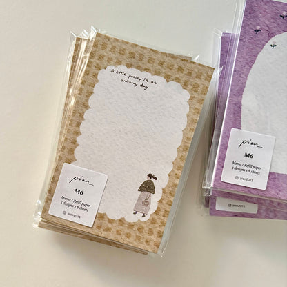 (Stocks In transit) Pion M6 Memo Card | Cozy mood / Fruit