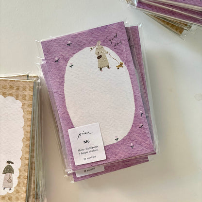 (Stocks In transit) Pion M6 Memo Card | Cozy mood / Fruit