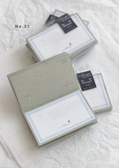 Memo pad | Recorded as it was (4 designs)