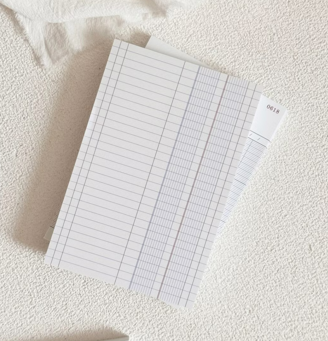 Notepad | Ledger Grid Memo Pad (3 designs)