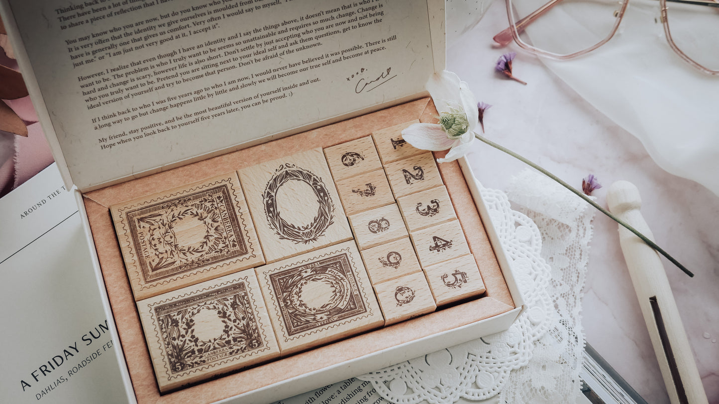 Stamp Set | Stamp Issues in the flower season – Floral Numbers (14 pieces set)