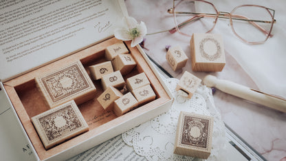 Stamp Set | Stamp Issues in the flower season – Floral Numbers (14 pieces set)