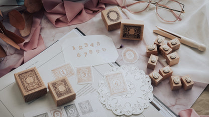 Stamp Set | Stamp Issues in the flower season – Floral Numbers (14 pieces set)