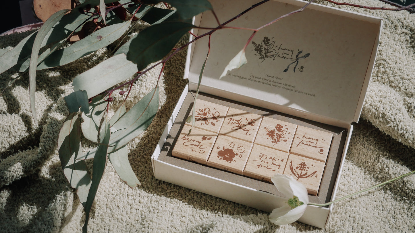 Stamp Set | Good Vibes Only (8 pieces set)