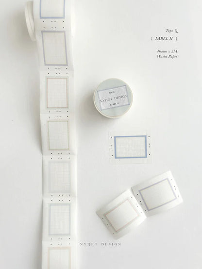 Washi Tape | Tape Q - Label II