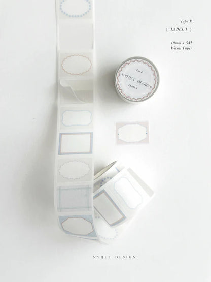 Washi Tape | Tape P - Label I