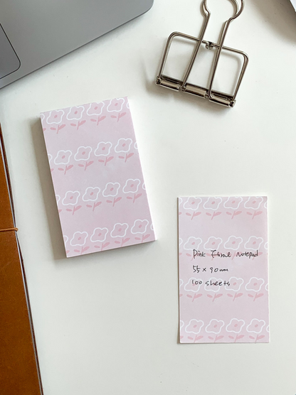 Notepad | Pink Floral