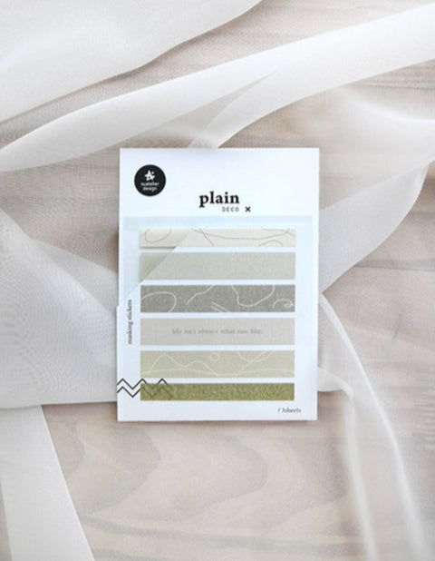 Plain Deco Stickers | 1651 plain.47