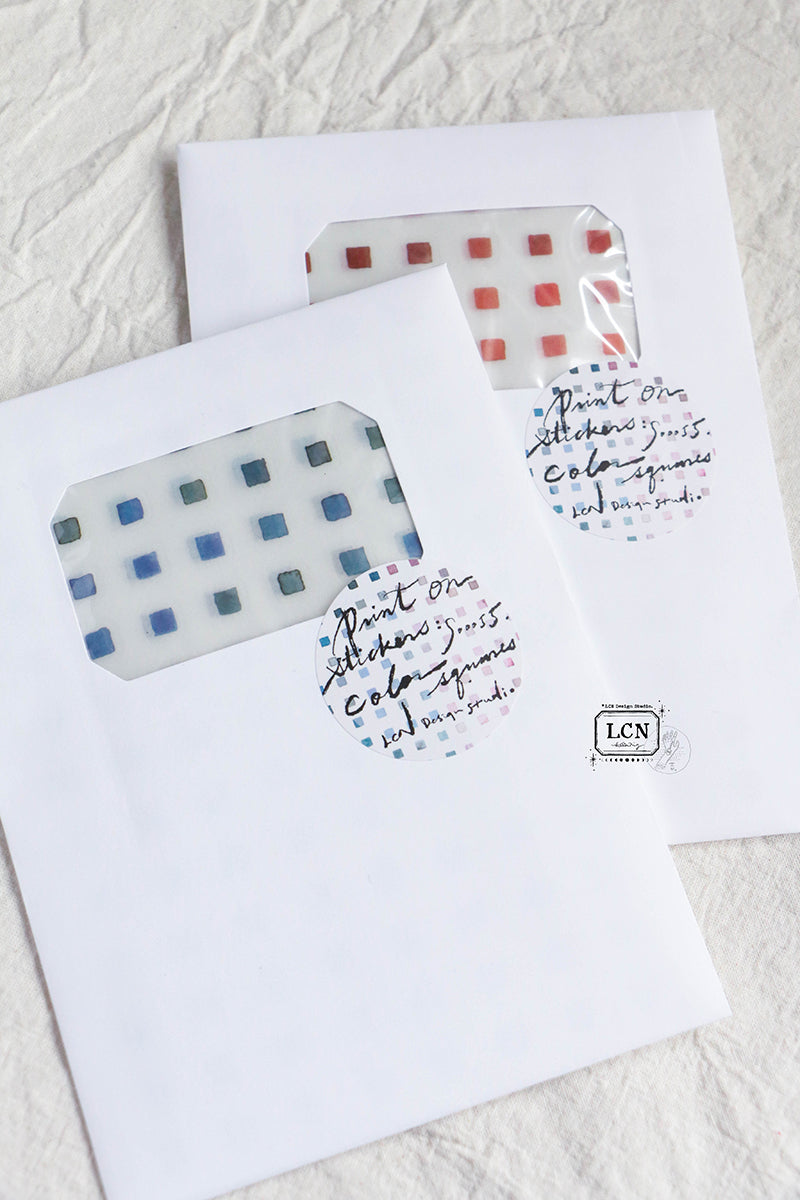 Transfer Stickers | Color Squares (set of 14 sheets)