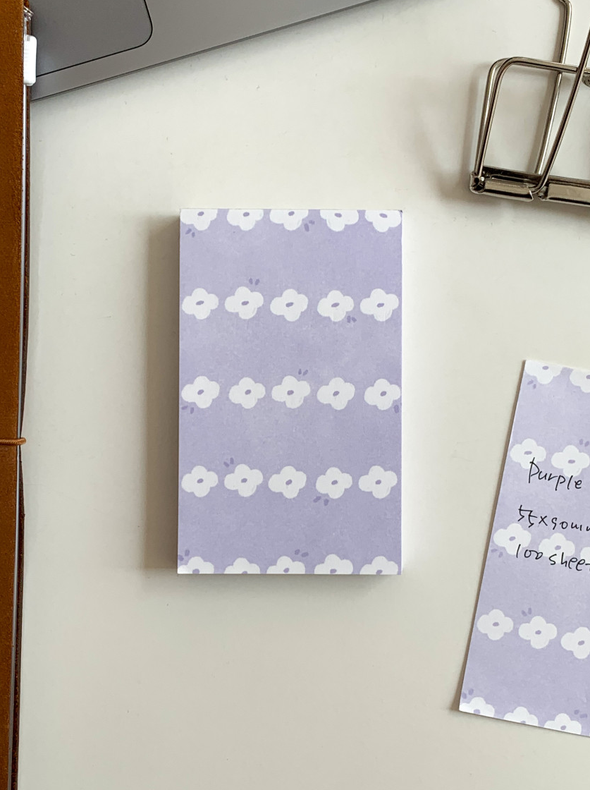 Notepad | Purple Floral