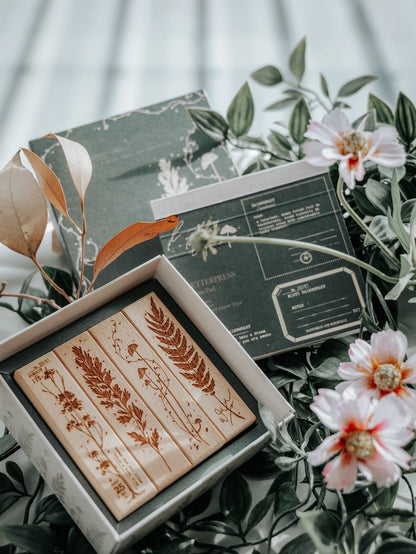 Stamp Set | Misty Rainforest (4 pieces + memopad)
