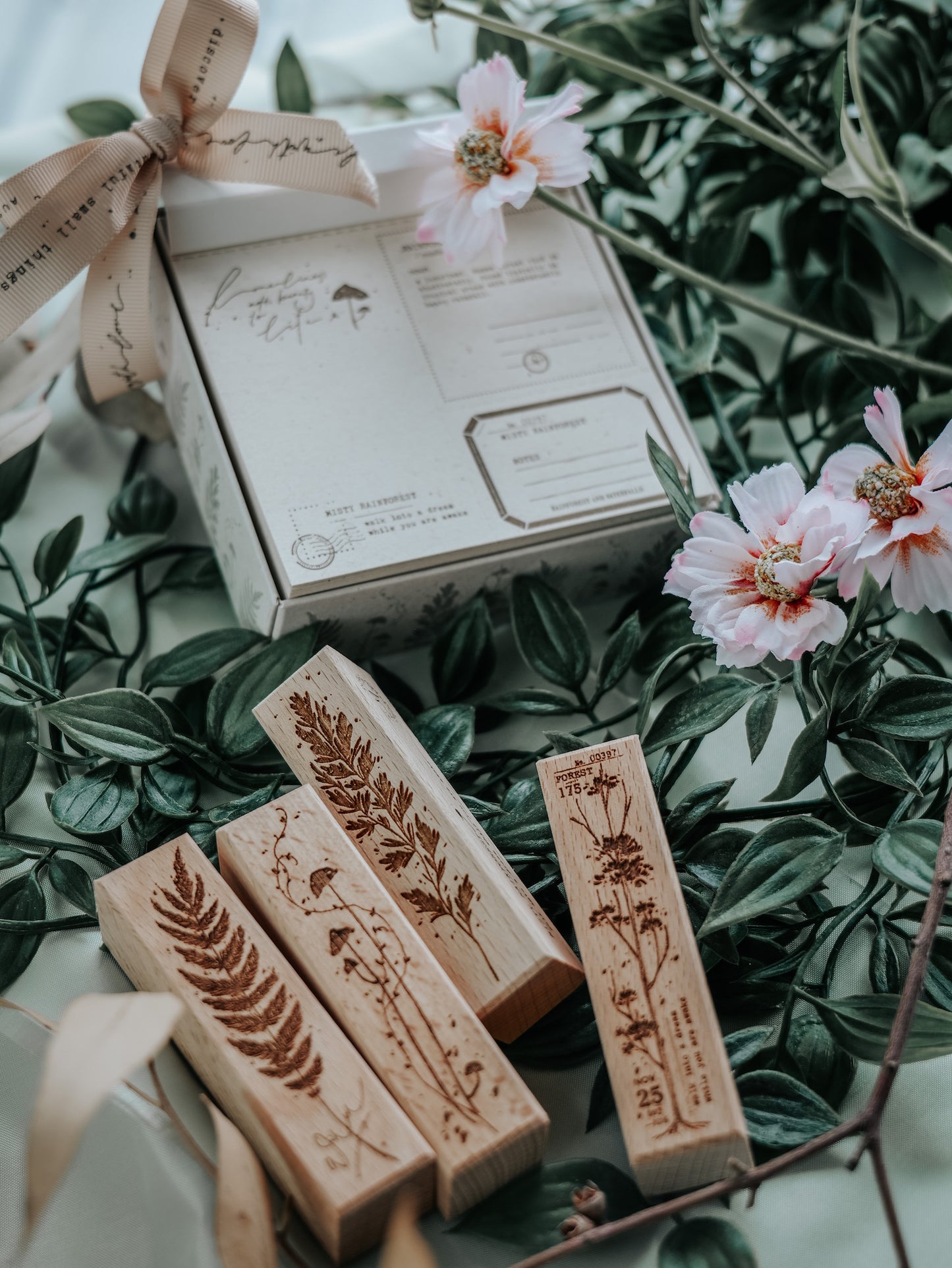 Stamp Set | Misty Rainforest (4 pieces + memopad)